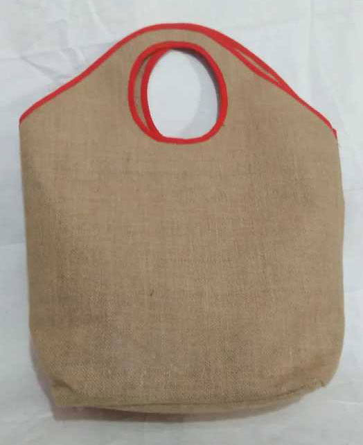 Large carry bag of Laminated fine Jute fabric