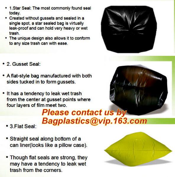 REFUSE SACKS BIN LINERS WASTE BAGS