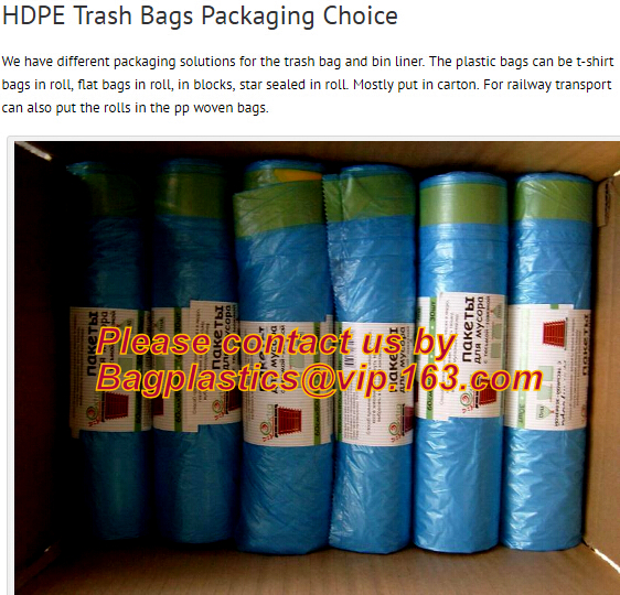 REFUSE SACKS BIN LINERS WASTE BAGS