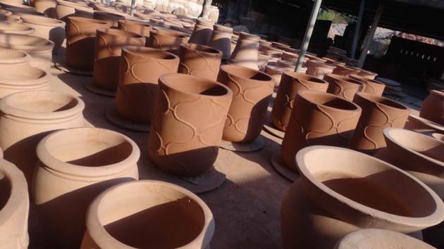 Garden Large Pots Planters Glazed Ceramic
