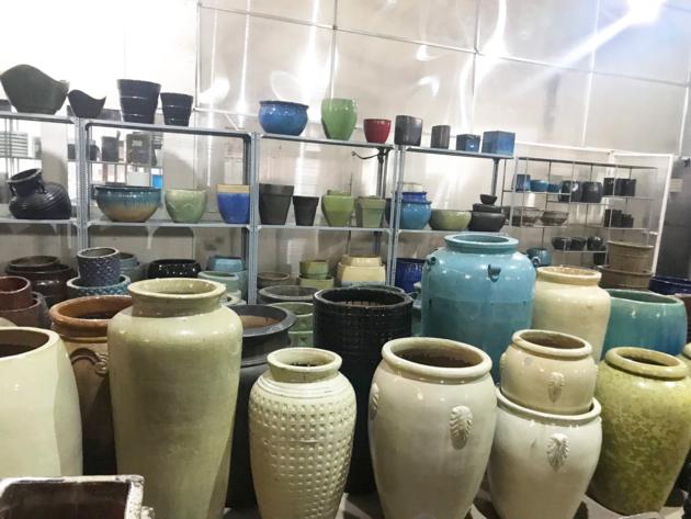 Garden Large Pots Planters Glazed Ceramic