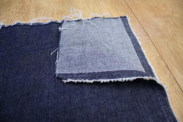 Denim fabric cut pieces