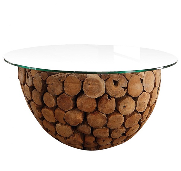 teak bowl coffee table