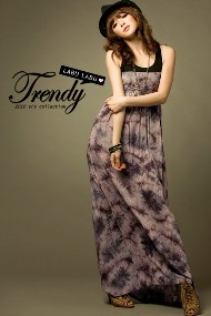 korean fashion hongkong romantic long dress wholesale