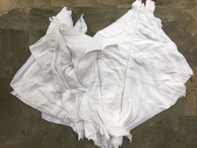 White Stitched Wiping Rags