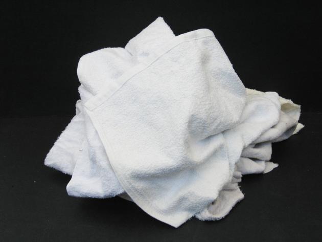 White terry towel rags