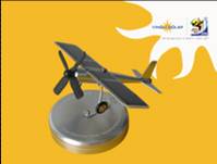Solar Plane Model As Car Decoration