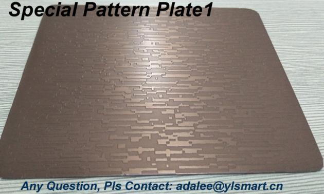 Patterned/textured Card Lamination Steel Plate YSP-P