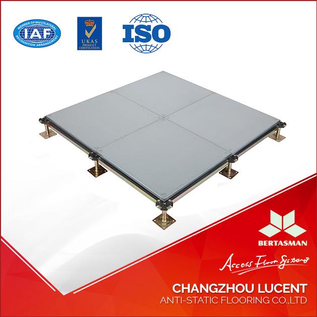 woodcore raised access floor with PVC or HPL