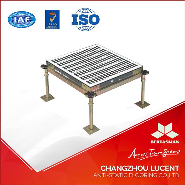 Aluminum anti-static access floor with perforated