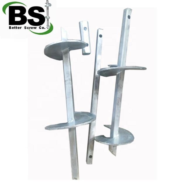 Square Shaft Description Screw Pile Pos Tech Galvanized