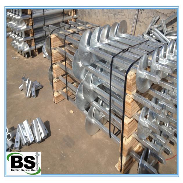 Easy Installed Helical screw Piles For Foundation repair