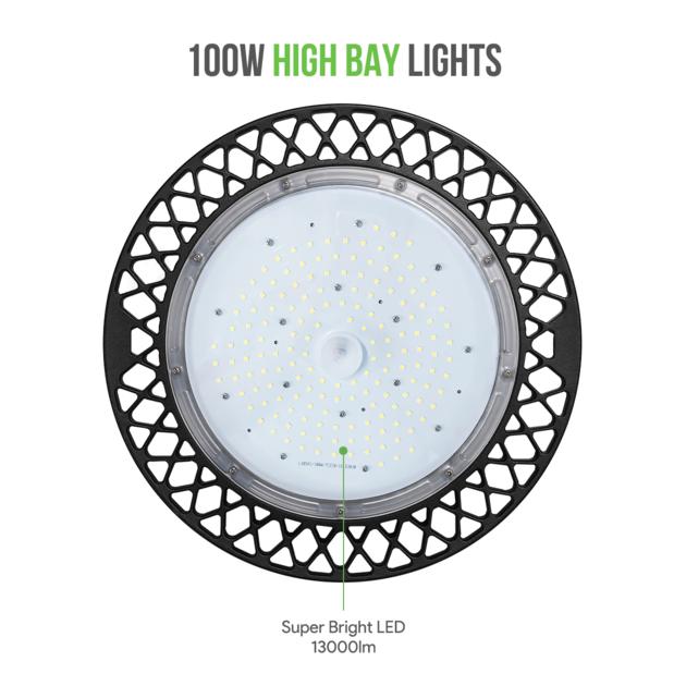 100W Daylight White LED UFO High