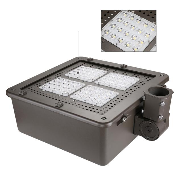 120W LED Parking Lot Light, 12600lm, 250W HPS Bulb Equiv LED Shoe Box Light Fixture