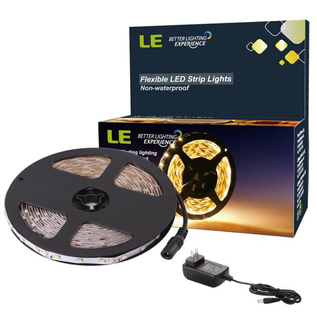 12V LED Strip Lights Kit, LED Tape, Warm White, 300 Units 2835 LEDs