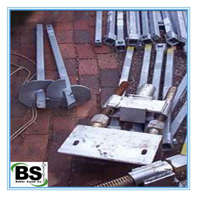 round tube helical screw piles for decks