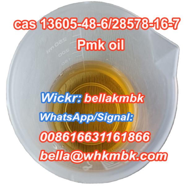 Pmk oil CAS 28578-16-7 Pmk Powder CAS 13605-48-6 with safe delivery to Canada,Netherlands