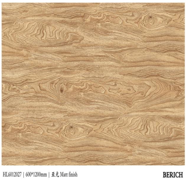 glazed wood texture design porcelain tile Chinese supplier