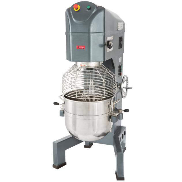 AVANTCO MX60 60 QT. GEAR DRIVEN COMMERCIAL PLANETARY FLOOR MIXER WITH STAINLESS STEEL BOWL GUARD - 2