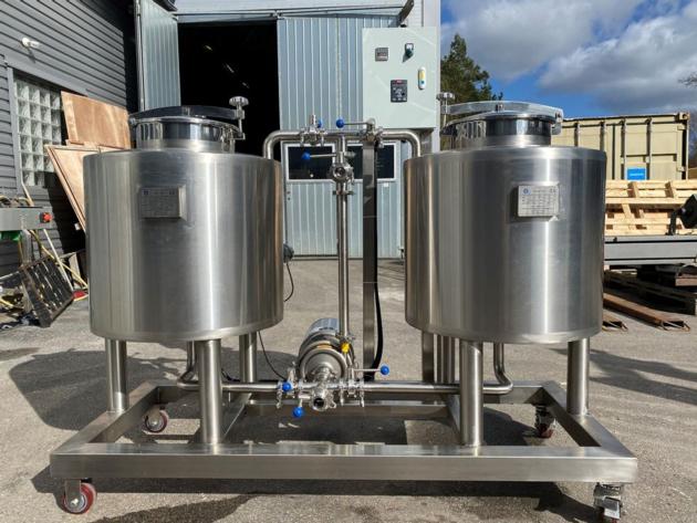 brewery CIP unit for cleaning tanks