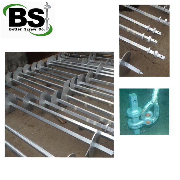 Galvanized Building Foundations Helical Piles