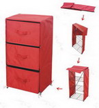 3-Tier Storage Rack with Drawers