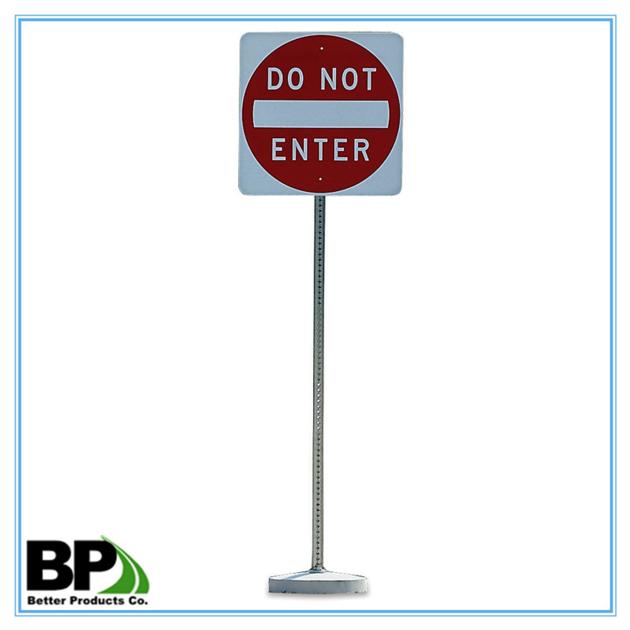Perforated and Galvanized Traffic Safety Posts