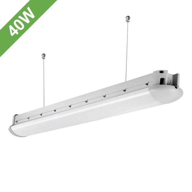40W LED Vapor Tight Fixture, 3300lm, 80W Tube Equivalent, Daylight White LED Tri-proof Light