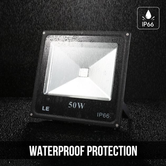 50W RGB LED Security Flood Lights, Color Changing, 16 Colors & 4 Modes