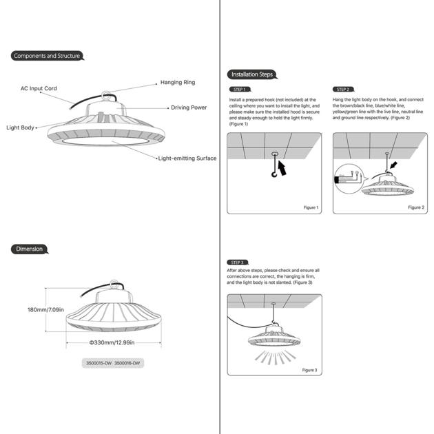 60W UFO LED High Bay Light
