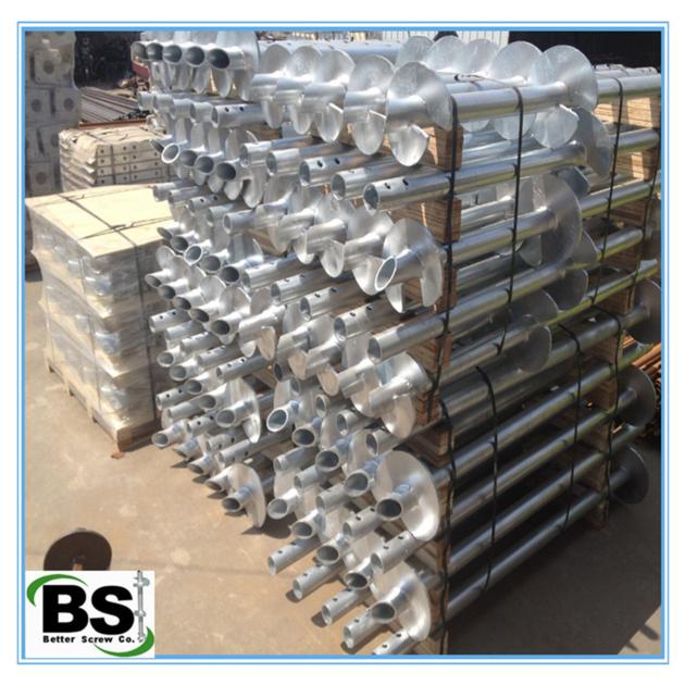 Round Shaft Helical Piles Conforms To