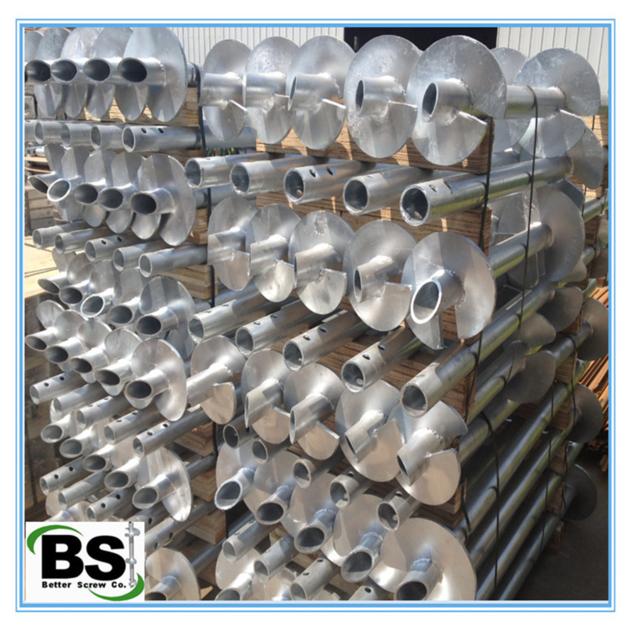 Galvanized Building Foundations Helical Piles