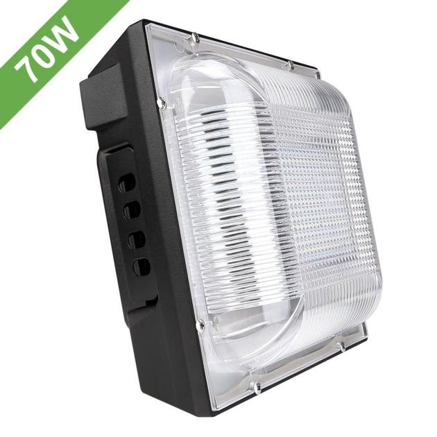 Sell70W LED Canopy Lights, 6300lm, Waterproof, 400W HPS Bulb Equivalent, 120® Beam Angle