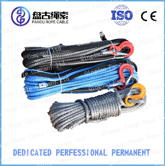 side by side UHWAPE atv pulling synthetic winch rope 4WD