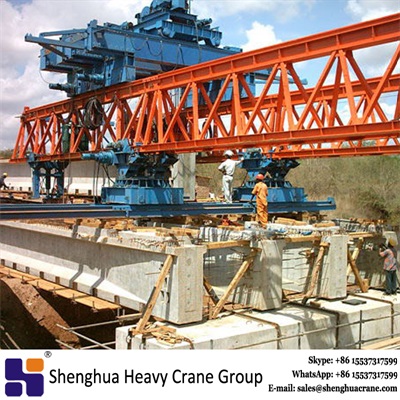 Double Truss Bridge Construction Beam Launcher