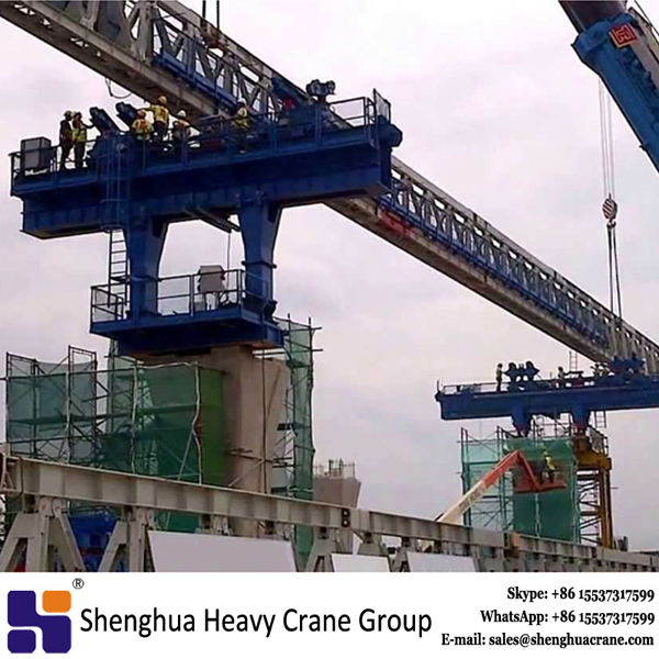 Railway Suspension Bridge Erecting Beam Launcher