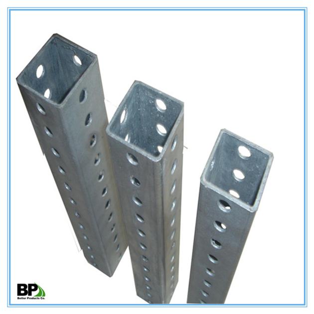Galvanized Steel Sign Post with High Yield Strength
