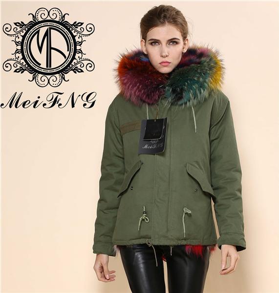 2015 wholesale Mr&Mrs fur, winter woman fur parka