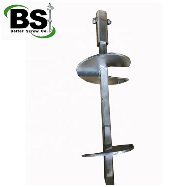 Galvanized Building Foundations Helical Piles