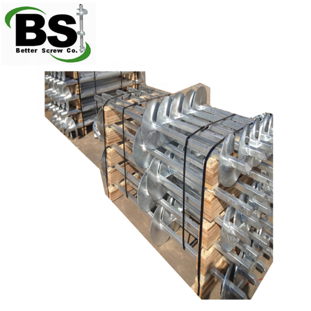 Square Shaft Helical Piers With Helix