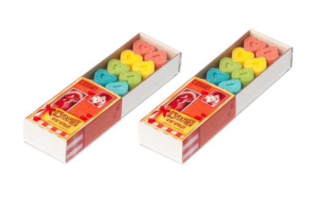 Hearts Colourful Sugar