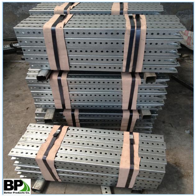 Perforated And Galvanized Traffic Safety Posts