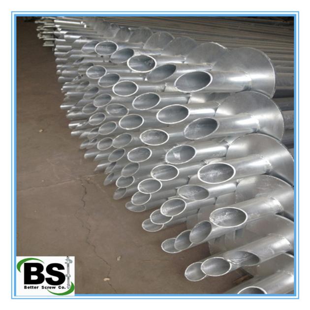 Galvanized Helical Pier Adapter Helical Screw Piles