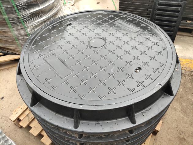 Gas Station Composite Manhole Cover Round 900mm D400