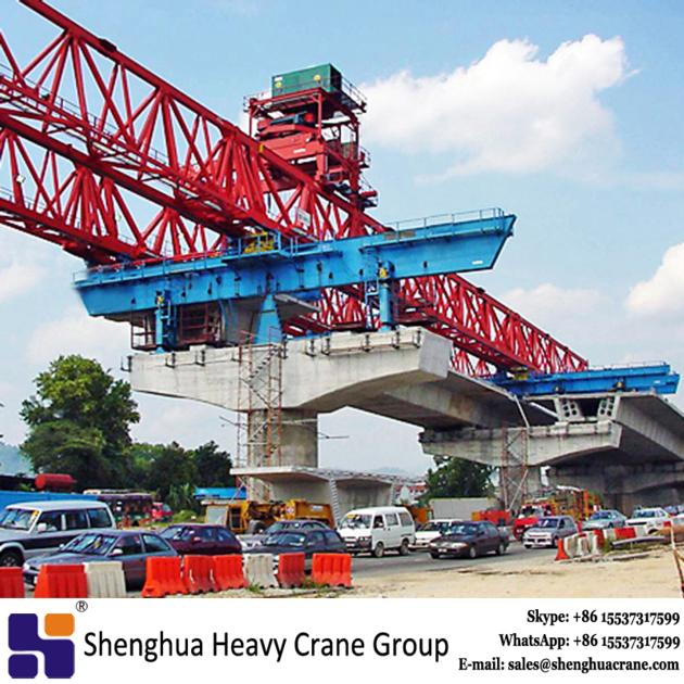 China HSHCL high performance 50m 1600T bridge launcher equipment bridge erection machinery