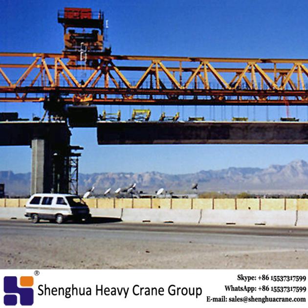 Truss type double girder segmental launching gantry crane bridge erection machine