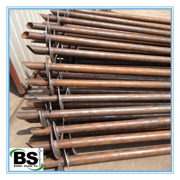 Helical Pile With Extension Helix Blade