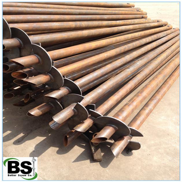   Manufacturer ASTM standard round shaft helical piles for sale
