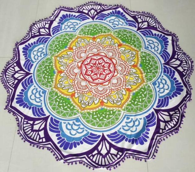 New style Chiffon round beach towel