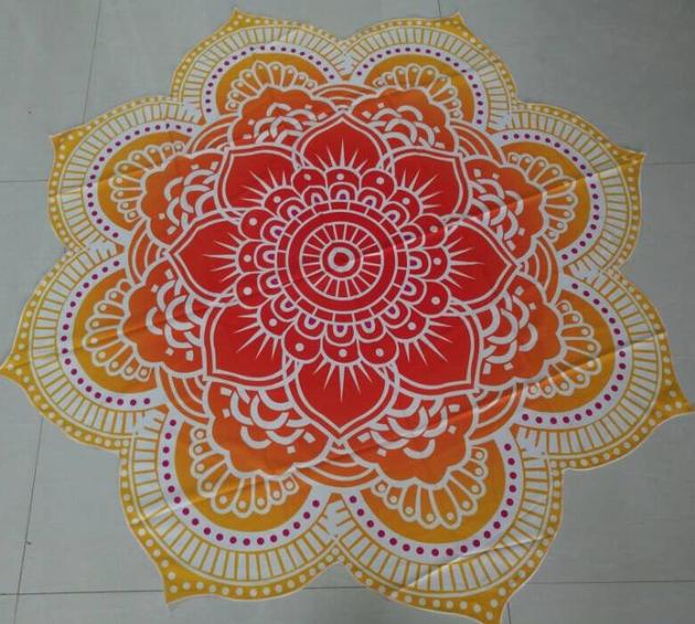 Chiffon round beach towel with best price